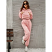 Ladies home loose high waist straight leg pants casual suit Nexellus