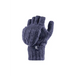 Ladies thermal fingerless converter gloves - One Size / Blue