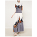 Ladies Top Quality Printed Half Collar Short Sleeve Sweater, with Pleated Midi Skirt - 2 Piece Set Nexellus