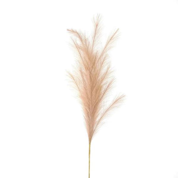 Large faux pampas grass stem - Single Stem Flowers