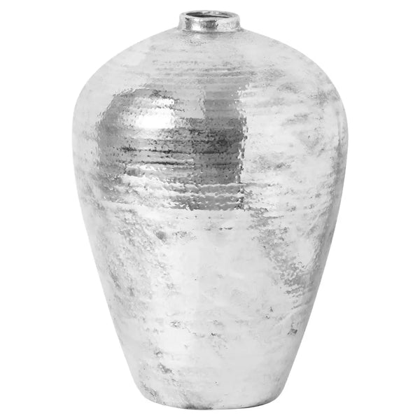 Large hammered silver astral vase - Ornaments