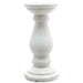 Large matt white ceramic candle holder - Ornaments