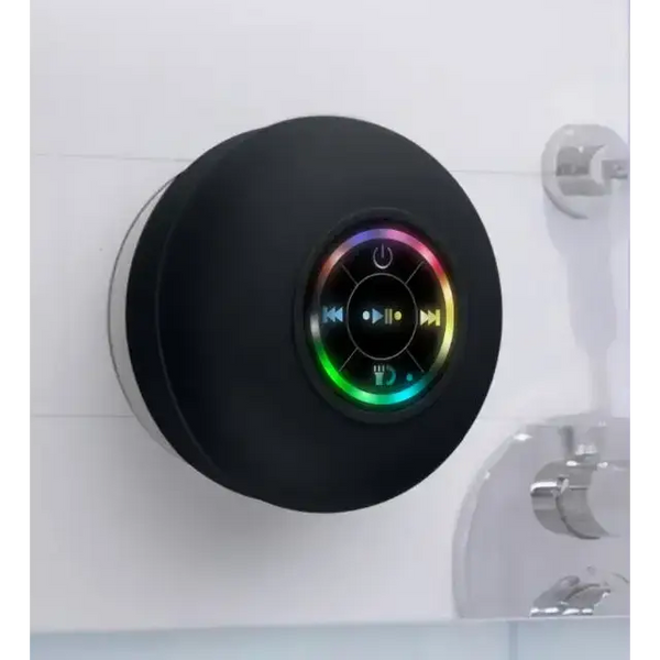 Large suction cup waterproof bluetooth speaker led light emitting Nexellus