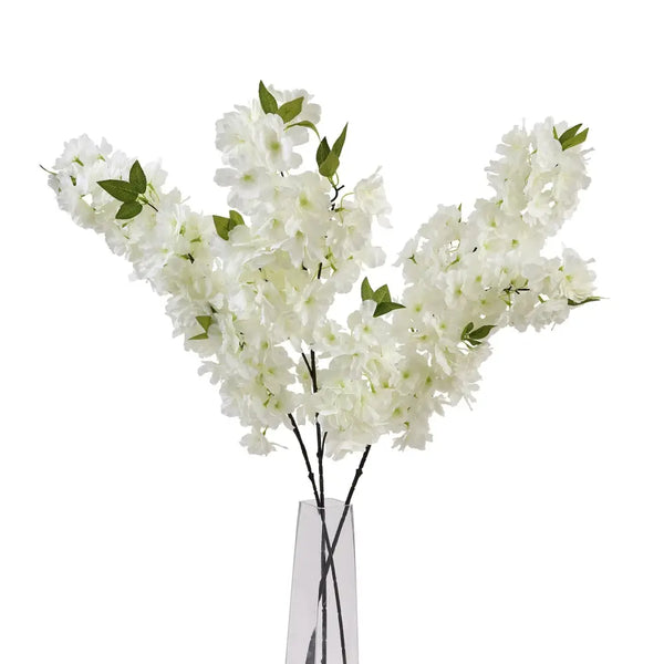 Large white full cherry blossom stem - Spring Stems