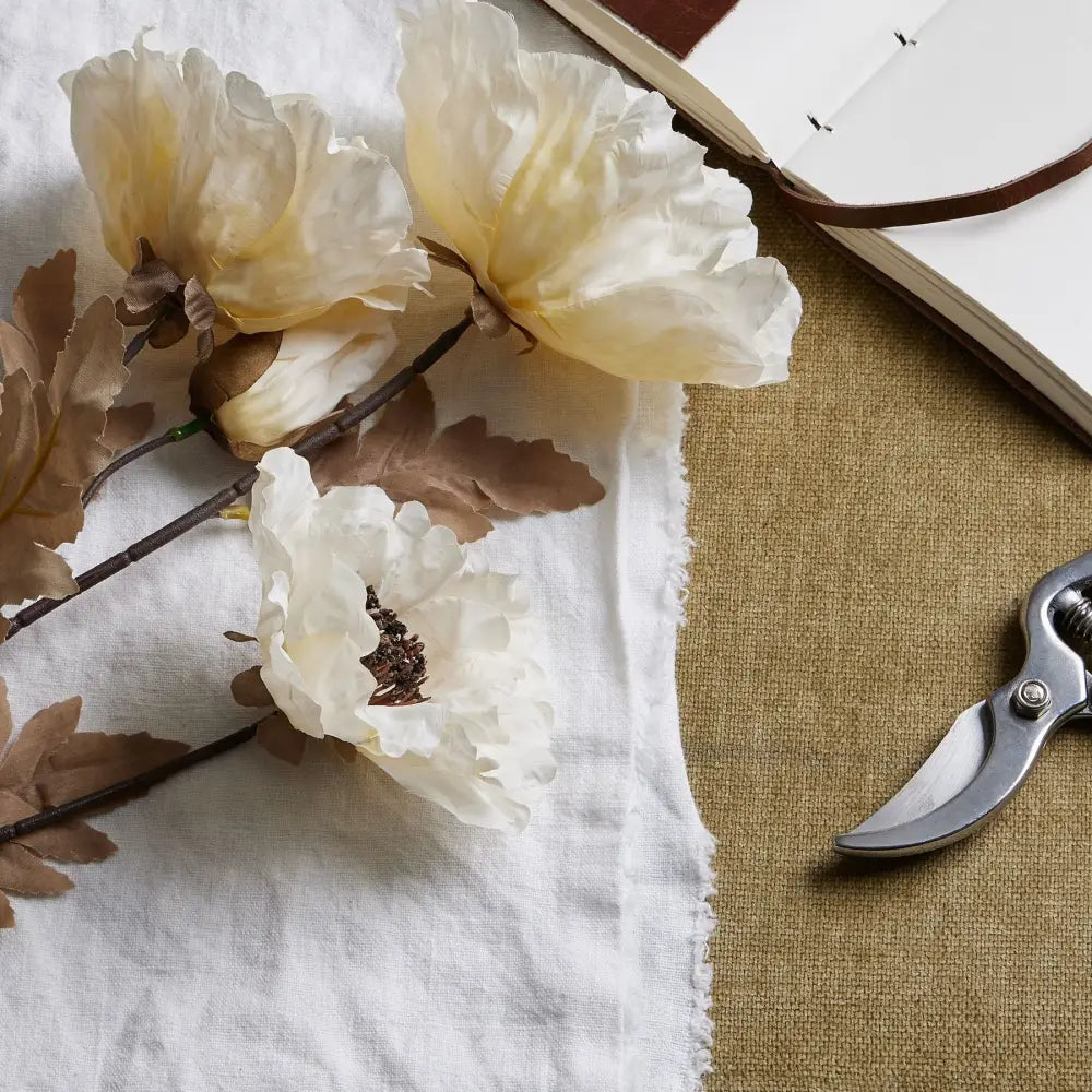 Large white poppy stem - Spring Stems