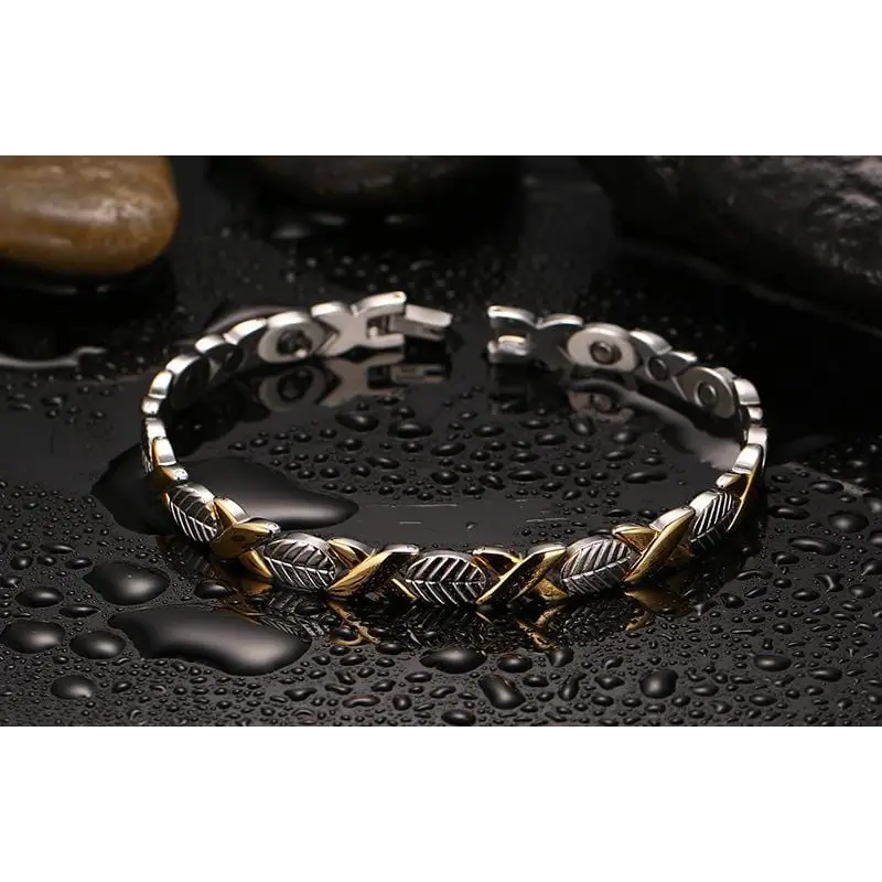 Leaf Gold  Best Magnetic Health Bracelet for Women - Nexellus