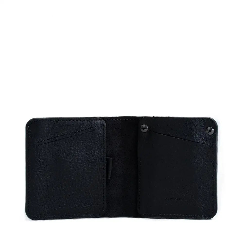 Leather airtag billfold wallet 1.0 - Black