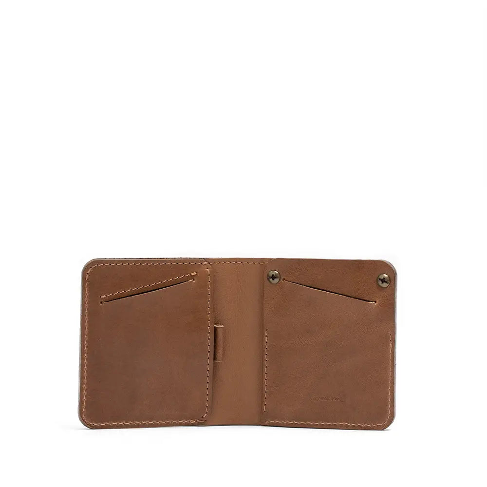 Leather airtag billfold wallet 1.0 - Brown