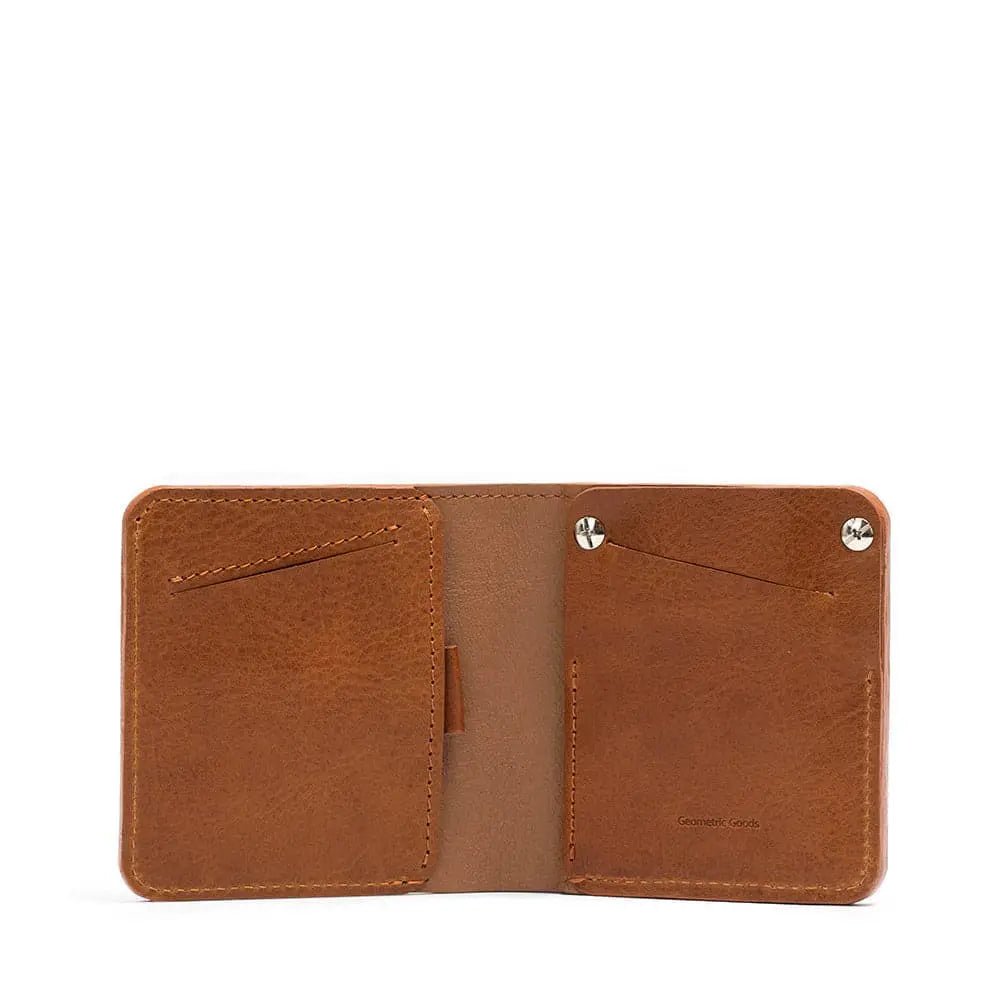 Leather airtag billfold wallet 1.0 - Tan