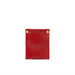 Leather airtag card holder 2.0 - Red