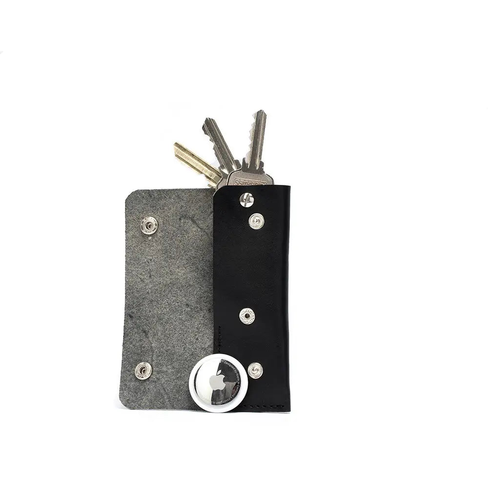 Leather airtag key case 3.0