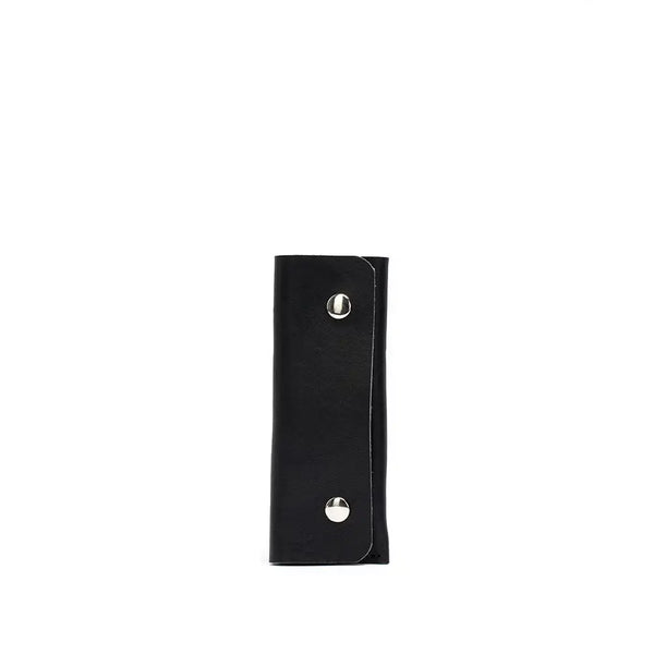 Leather airtag key case 3.0 - Black