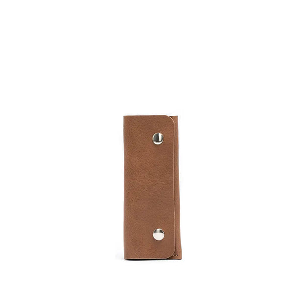 Leather airtag key case 3.0 - Brown