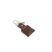 Leather airtag keychain 2.0 - Mahogany