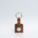 Leather airtag keychain