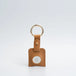 Leather airtag keychain