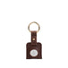 Leather airtag keychain