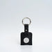 Leather airtag keychain - Black