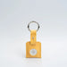 Leather airtag keychain - Yellow