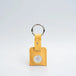 Leather airtag keychain - Yellow