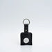 Leather airtag keyring - Small / Black