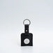 Leather airtag keyring - Small / Black