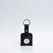 Leather airtag keyring - Small / Black Snake Print