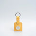 Leather airtag keyring - Small / Mustard Yellow