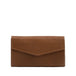 Leather airtag long flap wallet