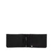 Leather airtag wallet with money clip - Black