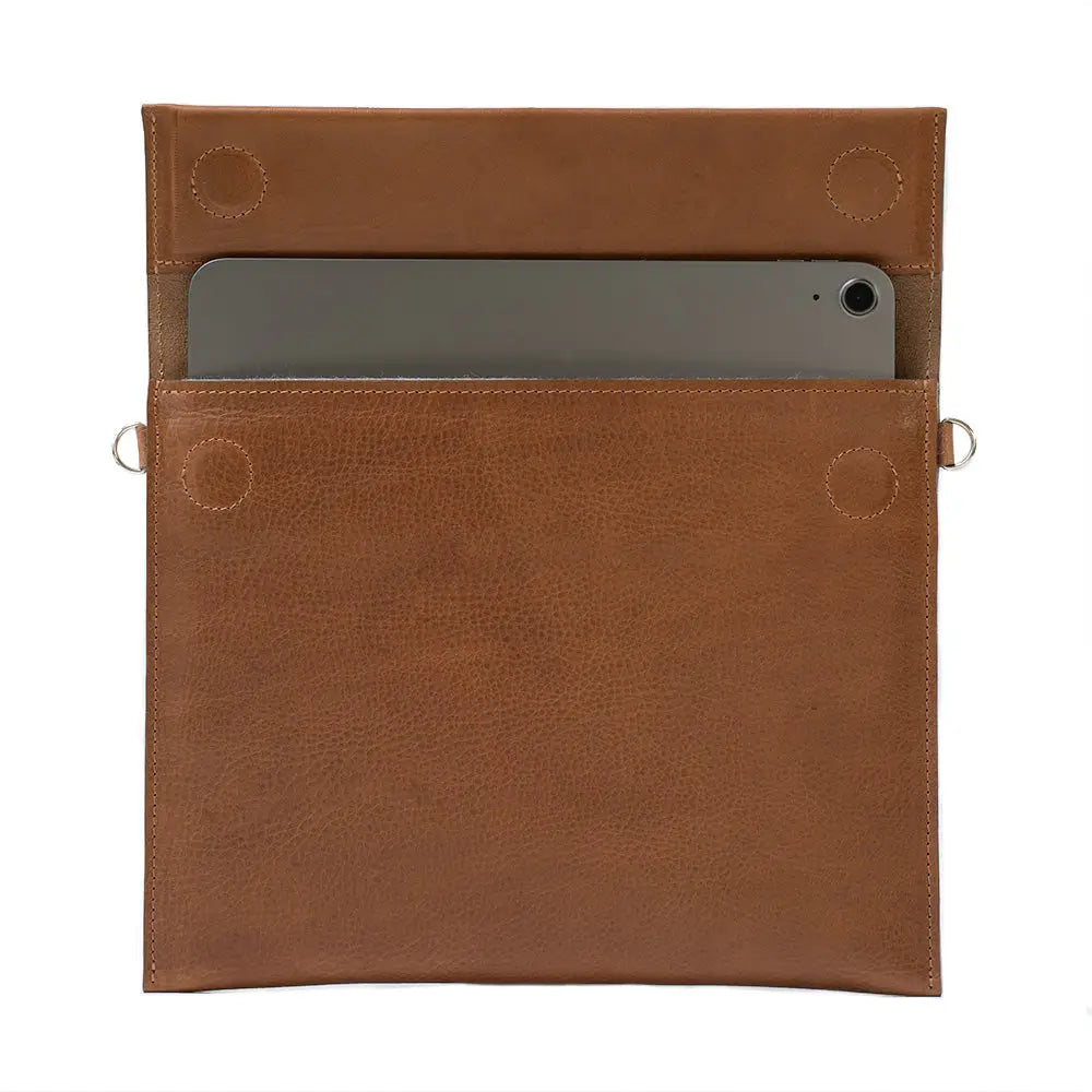 Leather bag for ipad - the minimalist 2.0 - Brown / iPad