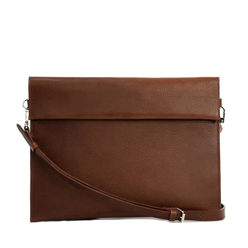 Leather bag for ipad - the minimalist 2.0 - Mahogany / iPad