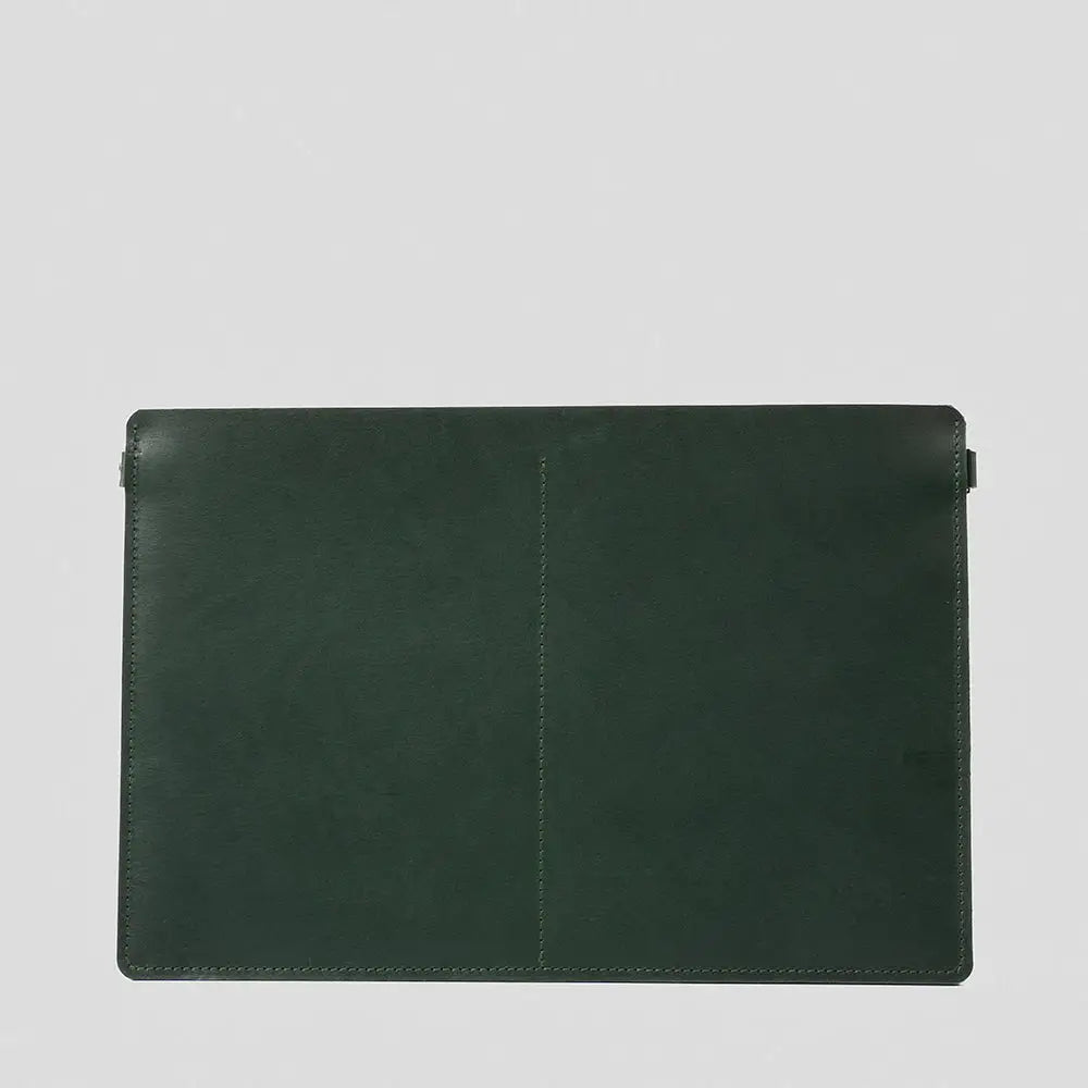 Leather bag for ipad - the minimalist 4.0 - Forest Green