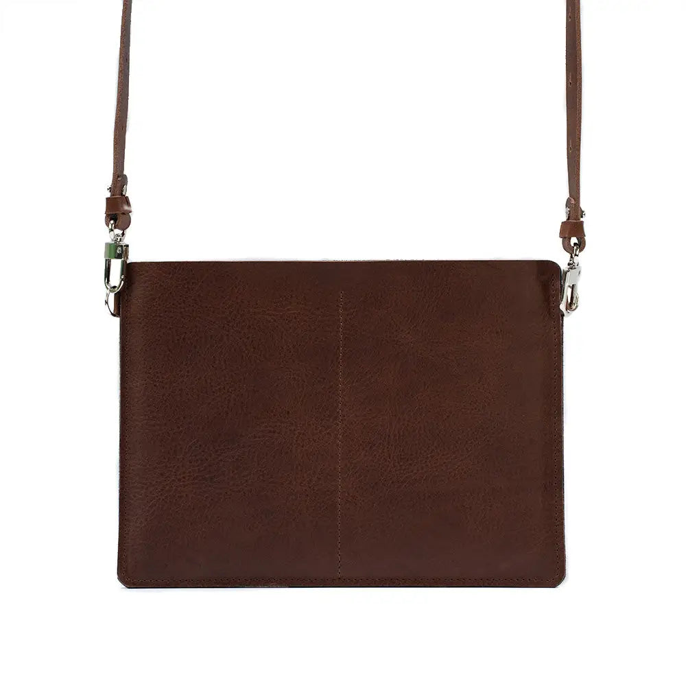 Leather bag for ipad - the minimalist 4.0 - Mahogany / iPad