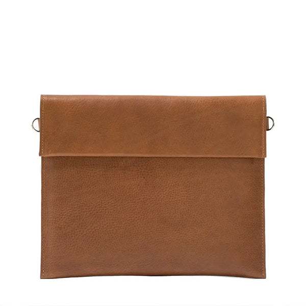 Leather bag for macbook - the minimalist 2.0 - Brown