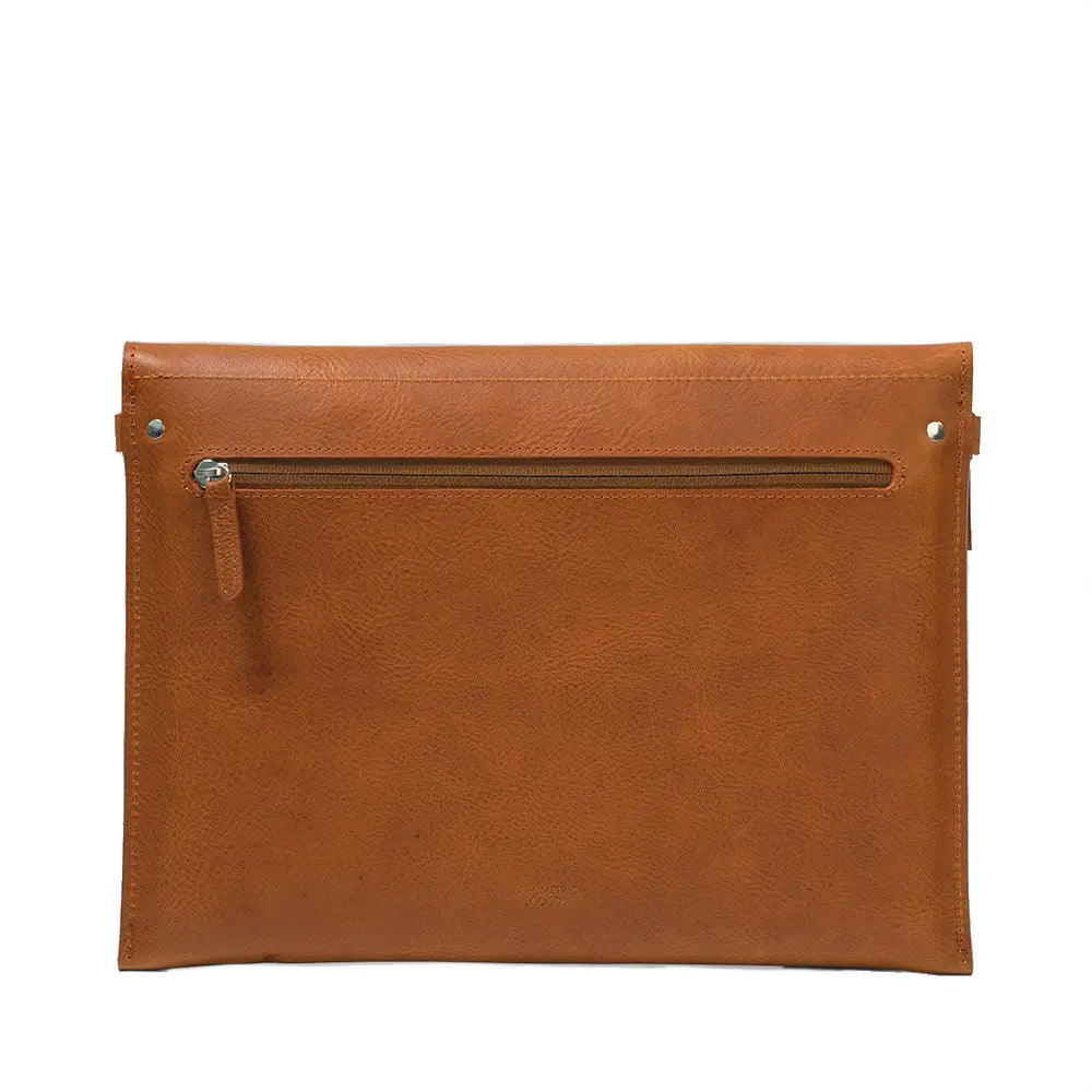 Leather bag for macbook - the minimalist 2.0 - Tan