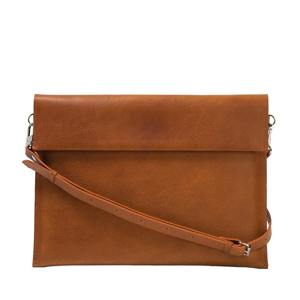 Leather bag for macbook - the minimalist 2.0 - Tan