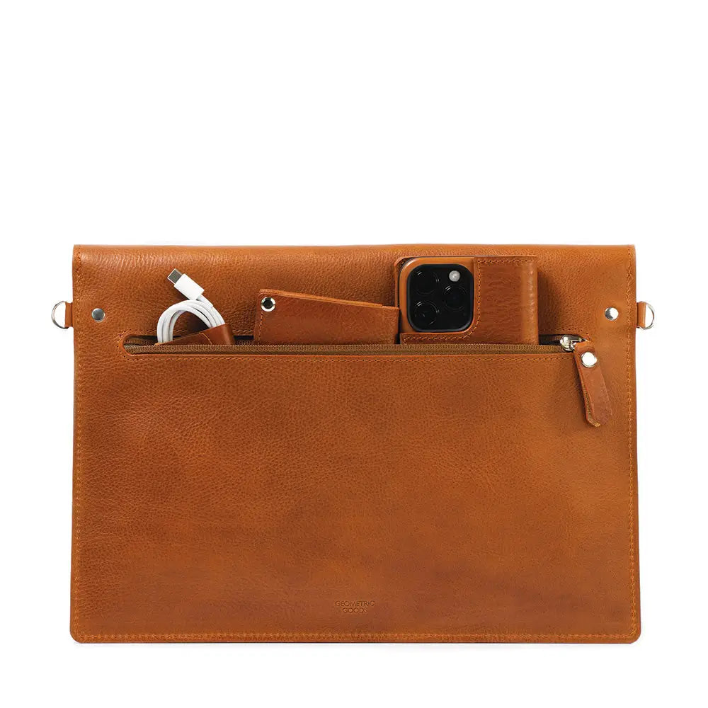 Leather bag for macbook - the minimalist 3.0 - Tan