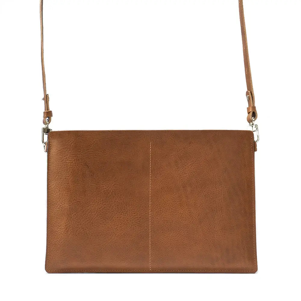 Leather bag for macbook - the minimalist 4.0 - Brown