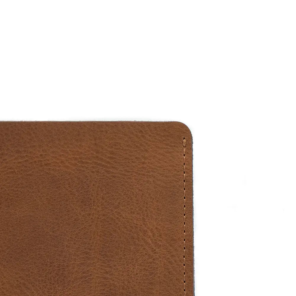 Leather bag for macbook with zipper pocket