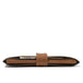 Leather bag for macbook with zipper pocket