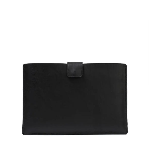 Leather bag for macbook with zipper pocket - MacBook Pro