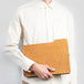 Leather bag - the file - Camel