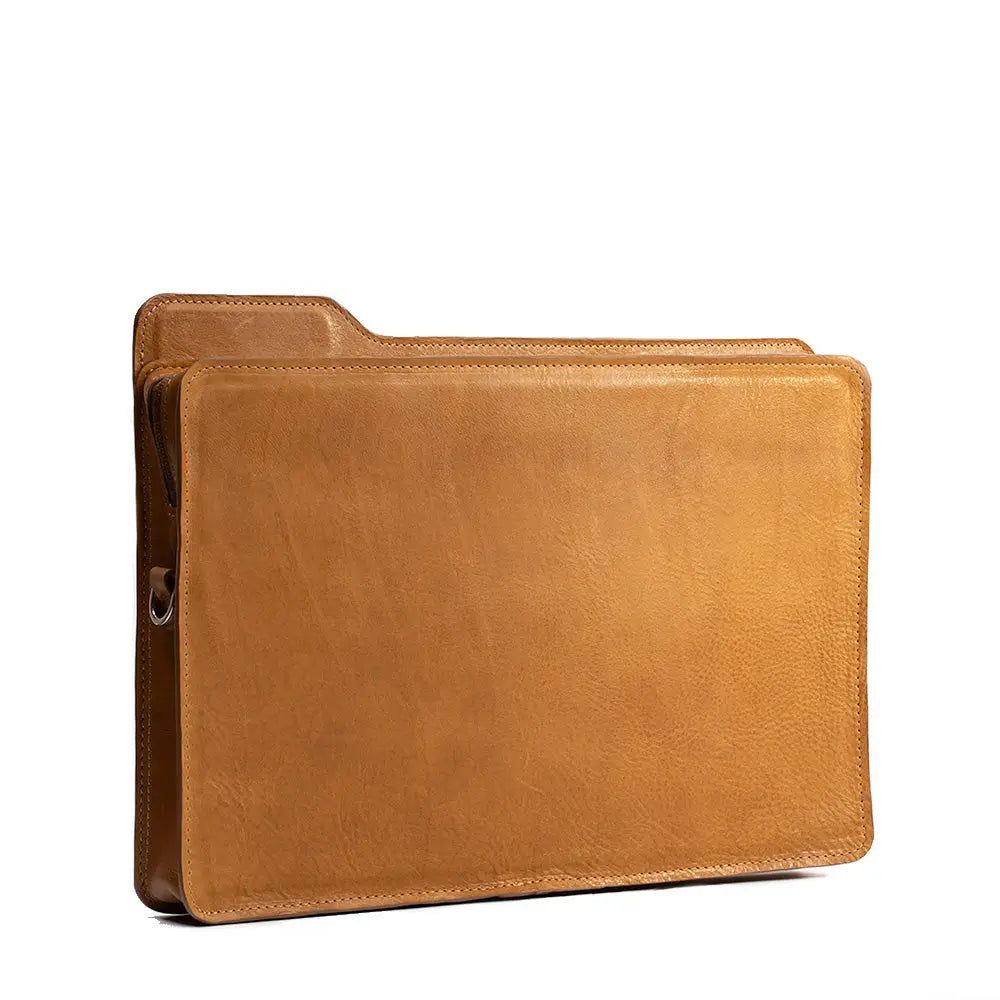 Leather bag - the file - Camel