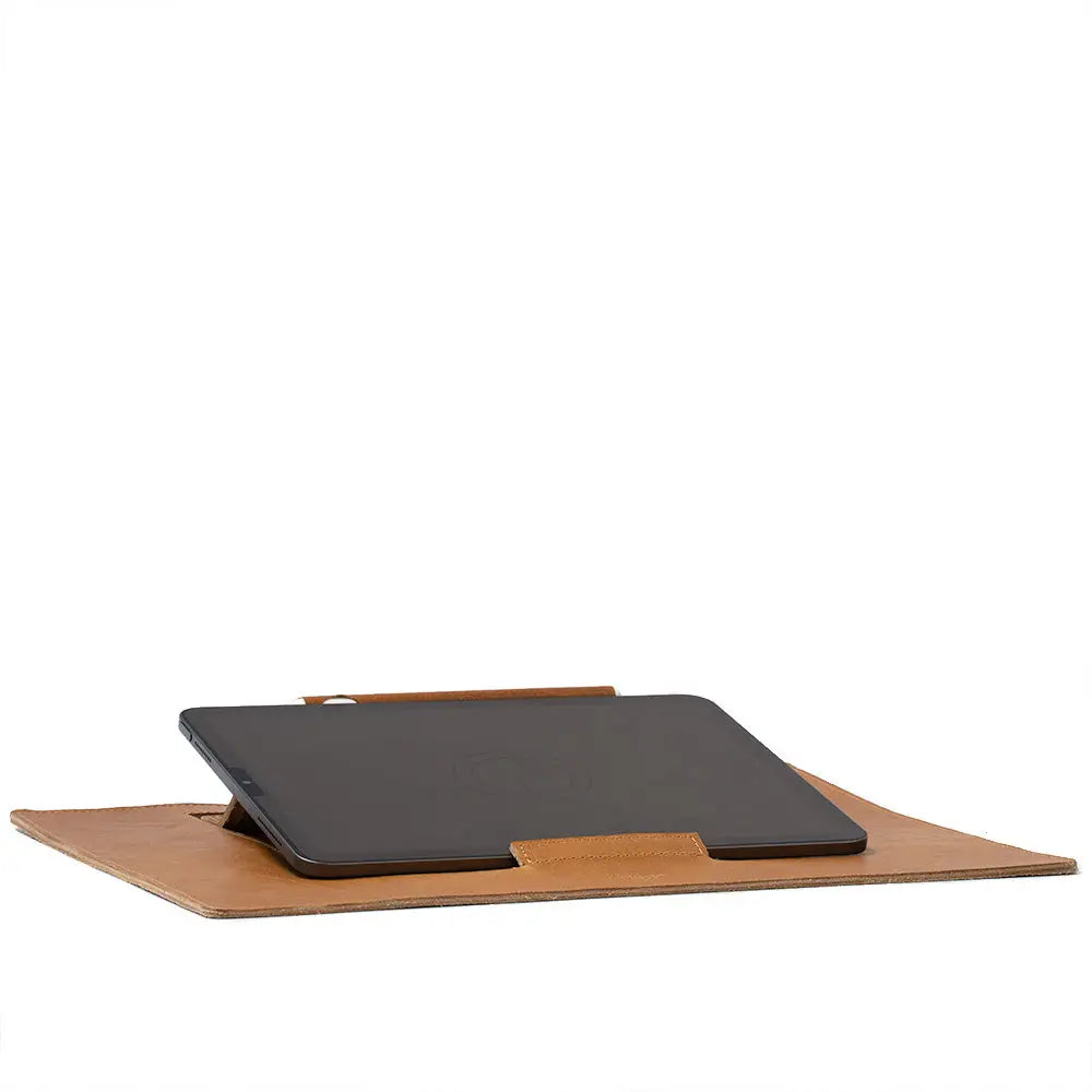 Leather desktop mat for ipad