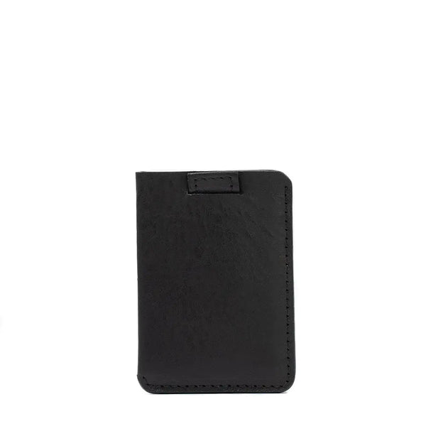 Leather magsafe wallet for 4-6 cards mini - Black