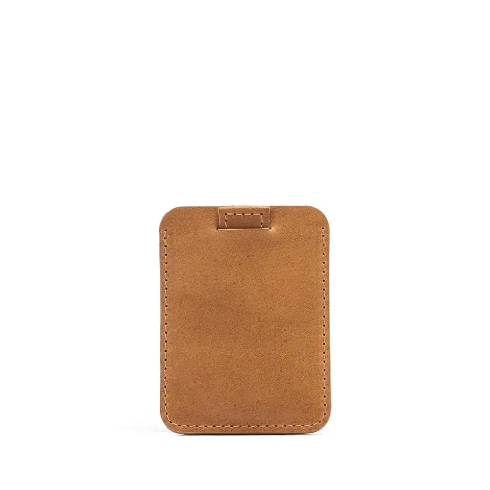 Leather magsafe wallet for up to 6 cards - Camel