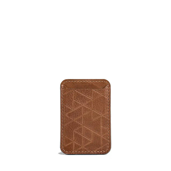 Leather magsafe wallet - vectors - Brown