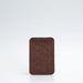 Leather magsafe wallet - vectors - Mahogany