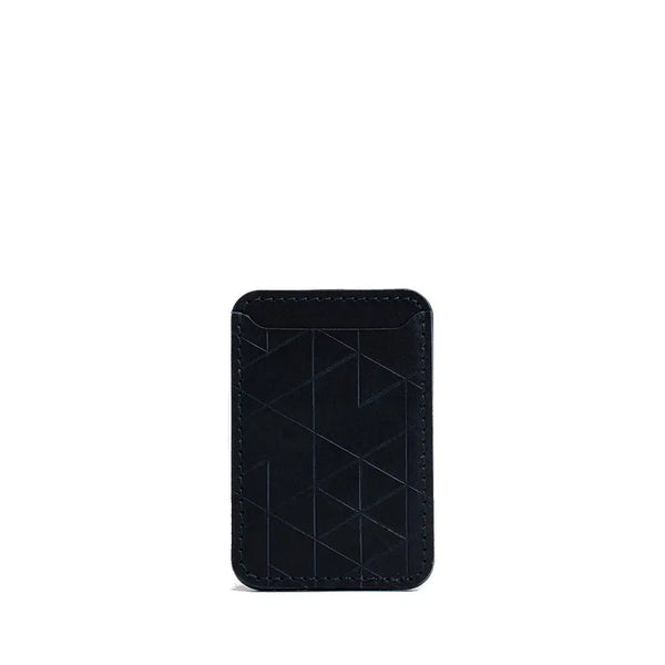 Leather magsafe wallet - vectors - Navy Blue